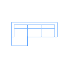 Furniture Sectional Sofas Reid Sectional Chaise Svg Line Art, Free Vectors File